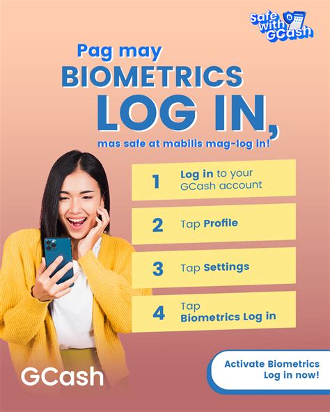 Log in safely to GCash with your MPIN/biometrics .